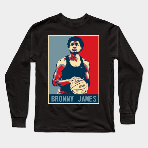 Bronny James Long Sleeve T-Shirt by today.i.am.sad